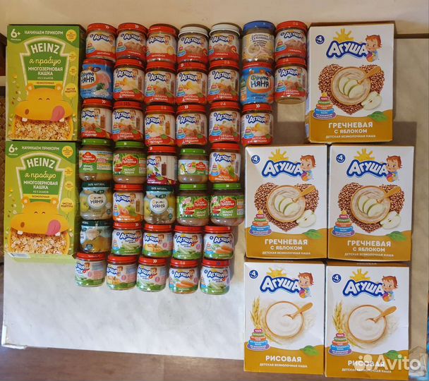Пюре детское питание, каши детские