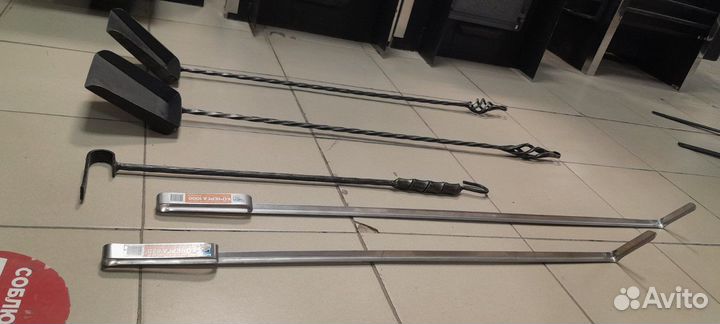 Кочерга, совок, щипцы для углей