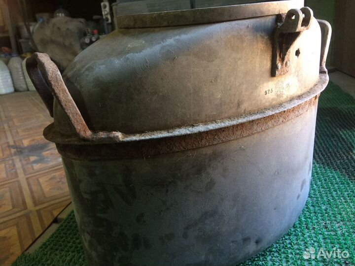 Варочный никелевый бак полевой кухни 1929г Чехия