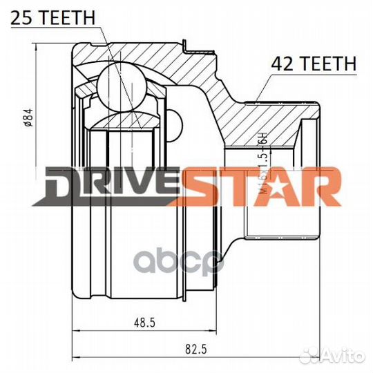 Шрус oceva1005F drivestar