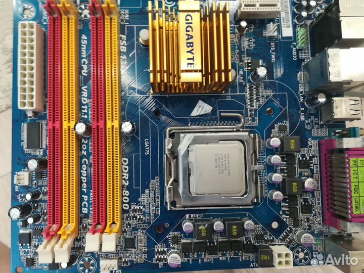 Материнская плата с процессором LGA 775