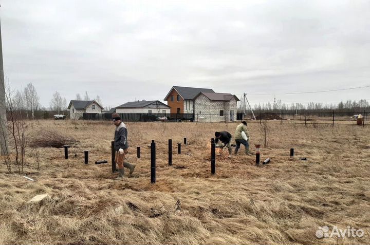 Винтовые сваи под ключ. Свайно винтовой фундамент