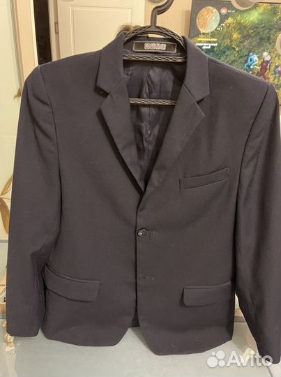 Школьный пиджак 146 синего цвета