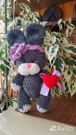 Мягкая игрушка Вязаный Зайчик