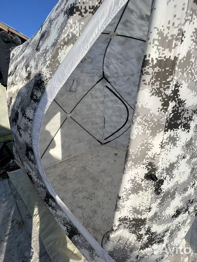 Палатка куб 3 местний 3-х слойний 200х200х210см