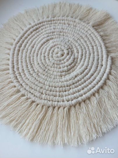 Салфетка макраме подставка под горячее