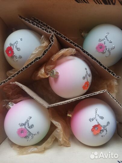 Елочные игрушки шары