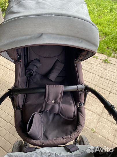 Детские коляски 2 в 1 Riko Basic Bella серый-г