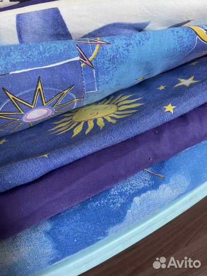 Белье постельное х/б евро пакетом бу