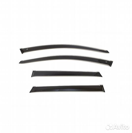 Дефлекторы окон с хромом LADA Xray 5D х/б 2015-н.в