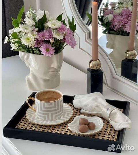 Поднос с ротангом hm home