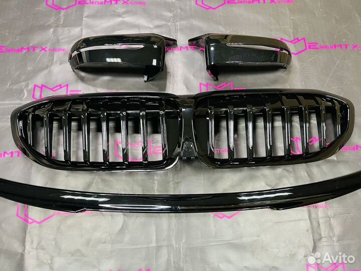 Спойлер ноздри накладки зеркал BMW G20