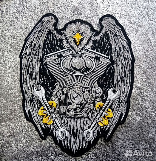 Нашивка большая “Орёл V-twin