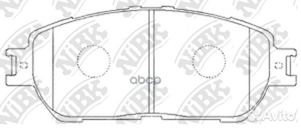 PN1480 nibk Колодки тормозные передние PN1480 NiBK