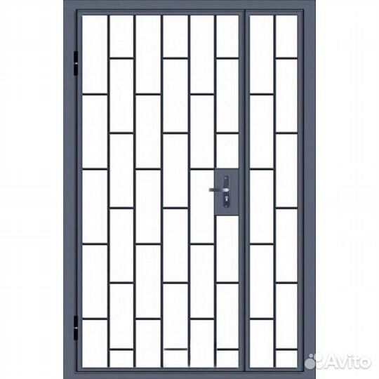 Дверь решетчатая