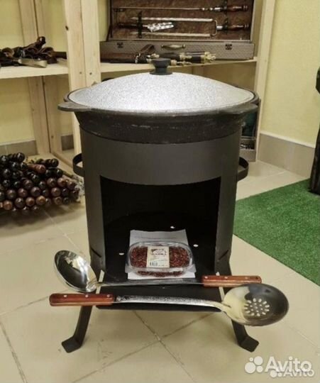 Печь для чугунного казана