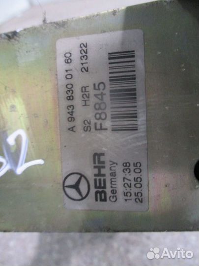 Радиатор печки Mercedes-Benz A9438300160