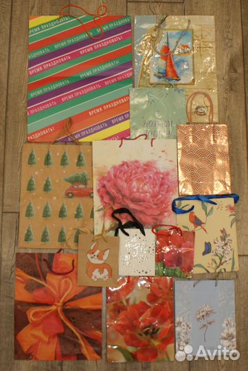 Пакеты подарочные бумажные