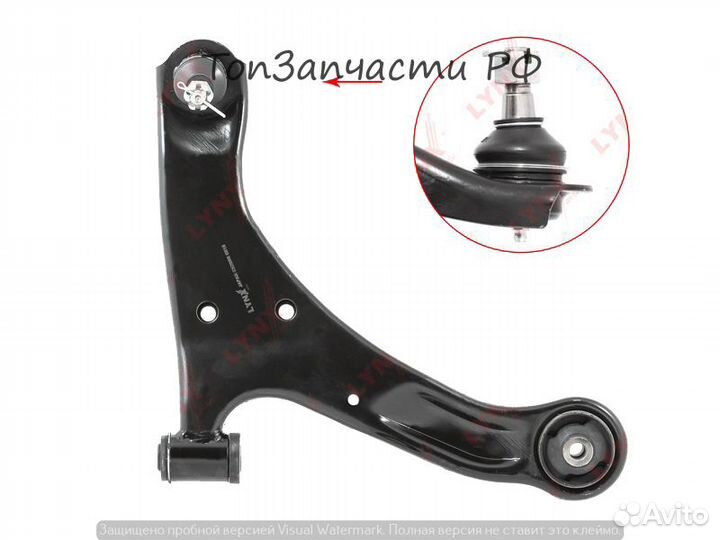 Рычаг suzuki grand vitara 05- пер.подв.прав