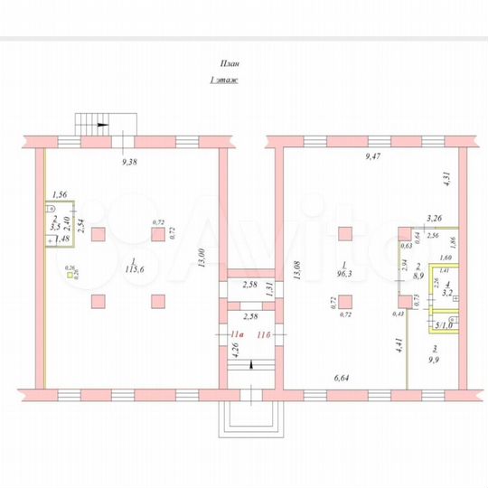 Свободного назначения, 119 м²