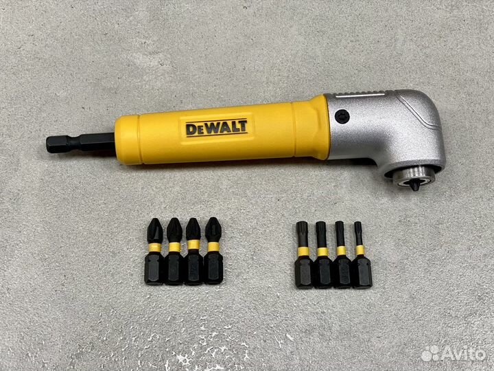 Угловая насадка ударная и биты 9шт dewalt DT71517T