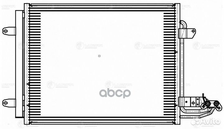 Конденсер VW caddy/touran 03- 1.4T/1.6I/1.6D/1