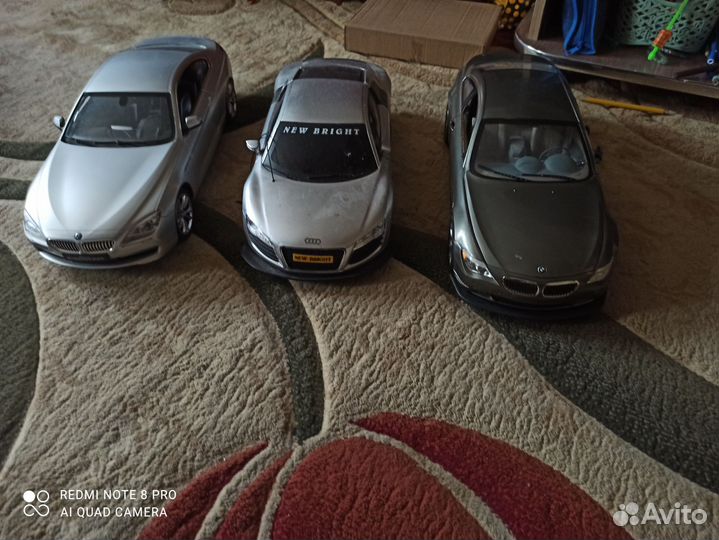 Машинки rastar и new bright масштаб 1/10