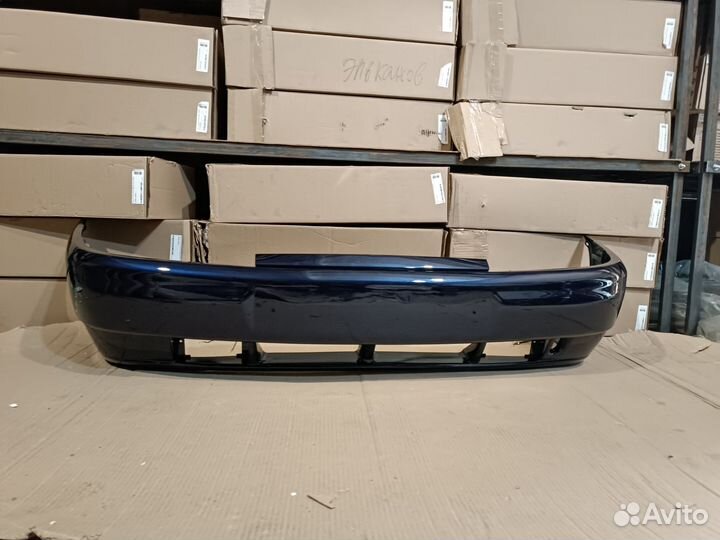 Бампер передний ваз 2110 серебристый ярко синий