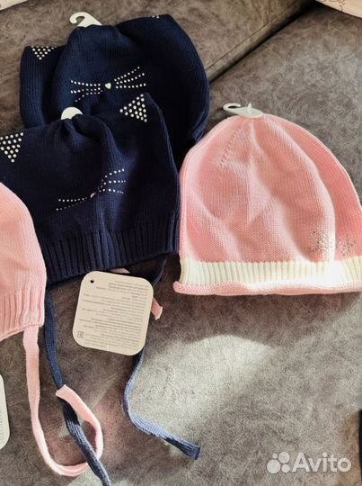 Новые шапочки р.46/48 весна/осень