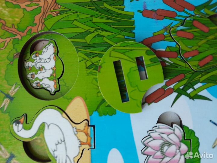 Пазл, дерево, окружающая среда, кто где живёт