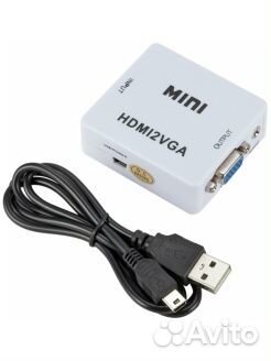 Переходник Mini hdmi2VGA видео конвертер