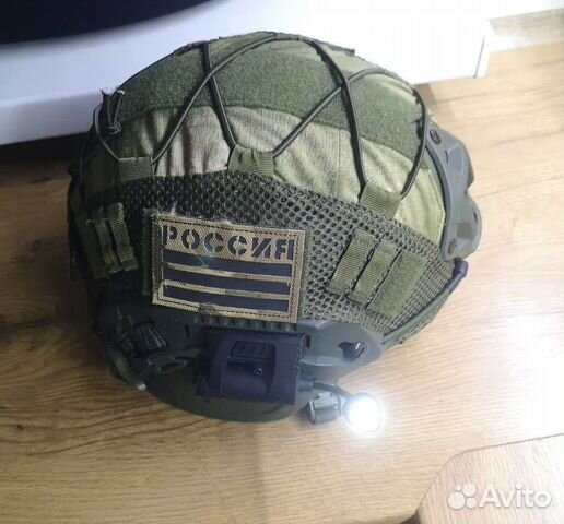 Тактический фонарь с ик-подсветкой на шлем + аккум