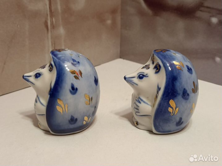 Гжель, Ёжики. Соль и перец