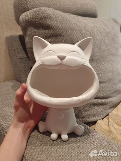 Конфетница кот - декор
