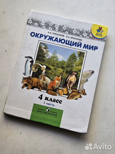 Учебник окружающий мир 4 класс Плешаков 1 часть