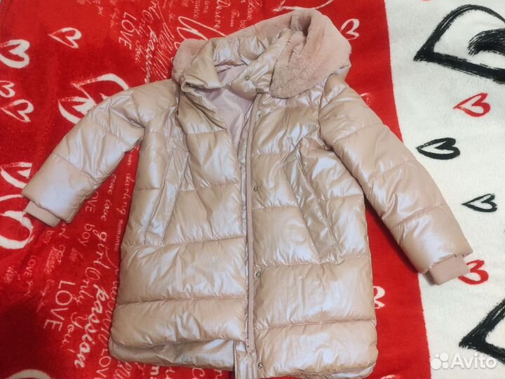 Пальто на девочку размер 122