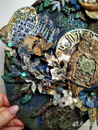 Холст в технике скрапбукинг