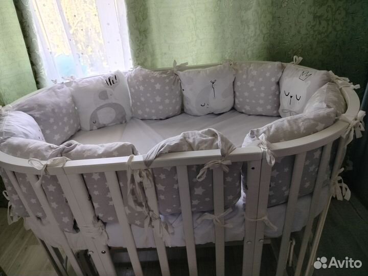 Бортики подушки в детскую кроватку