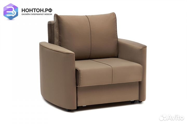 Кресло еврокнижка Колибри коричневое