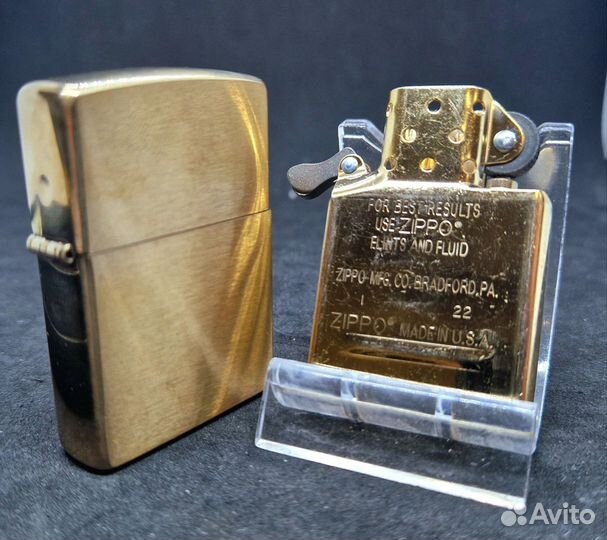 Зажигалка Brushed Brass zippo 204B HP5