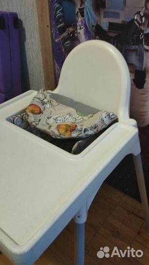Детский стул Икеа с чехлом