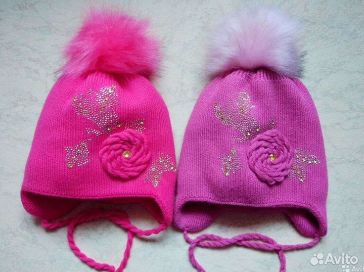 Новые шапочки для девочки