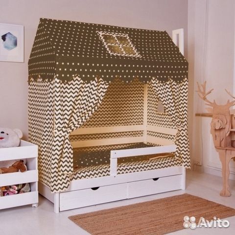 Детская кровать Домик Классика (к)