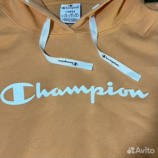 С большим лого худи Champion оригинал