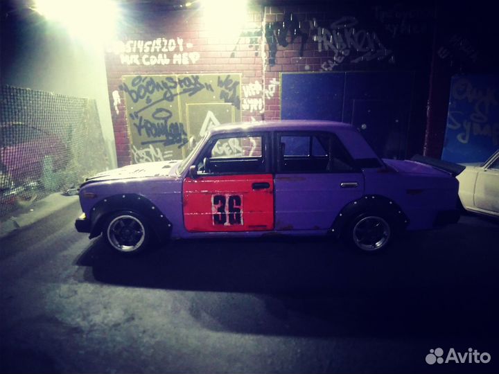 Масштабная модель ваз 2107 winter Drift 1/24