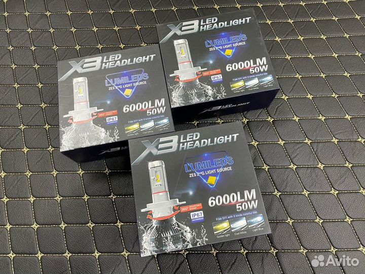 Суперяркие светодиодные лампы Х3 Toyota Kluger V