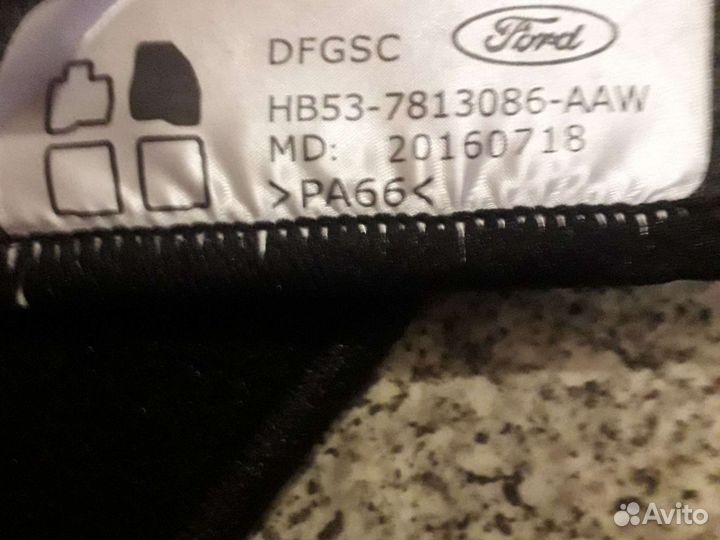 Ковры ворс текстильные на форд оригинал