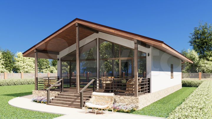 Коттедж 121 м² на участке 6,7 сот.