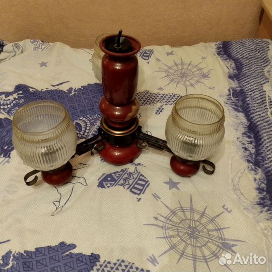 Люстра СССР винтаж керамика