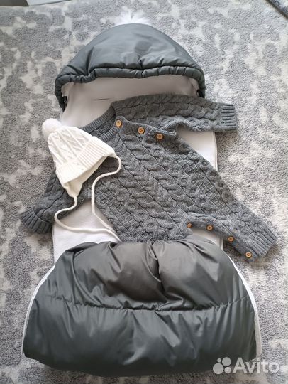 Зимний конверт в коляску